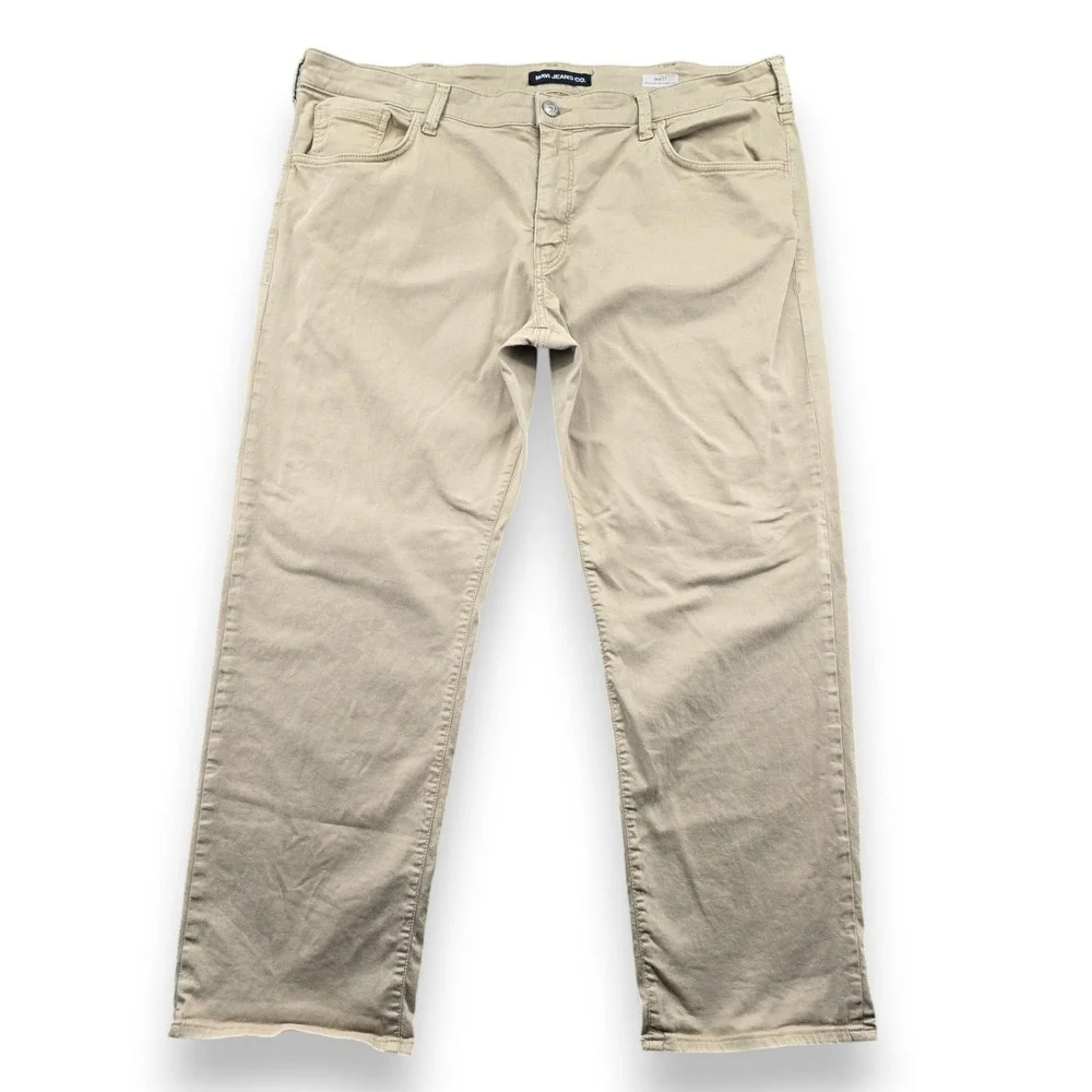 Mavi Matt Relaxed Straight Leg Pants Mens 42x29 Tan Khaki Cotton Stretch Chino